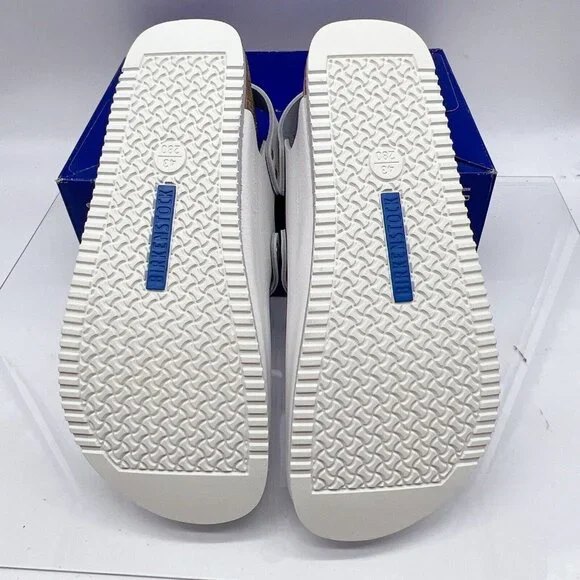 Birkenstock Tokyo Super Grip White Leather Slingback Clogs Mens EU 42 US 9- 9.5R